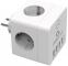фото Сетевой фильтр Cablexpert Cube CUBE-4-U4-W, 4 розетки, с/з, 16А, 3500 Вт, белый