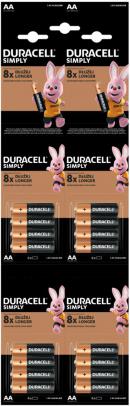 Батарейки Duracell R6/AA в блистере 16 штук