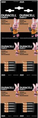 Батарейки Duracell R03/AAA в блистере 16 штук