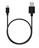 Кабель Maxvi (MC-01 UP) micro USB, 1м, 3A, черный