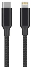 Кабель Axxa (7266) Apple 8-pin - USB-C, 1 м, черный