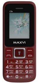 Телефон MAXVI C3n Wine Red
