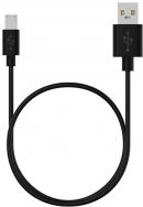 Кабель Maxvi (MC-01L) micro USB, 1м, 2A, удлиненный разъем, черный