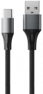 фото Кабель Accesstyle (AC30-F200M) USB-C, 3 A, QC, PD, 2 м, черный