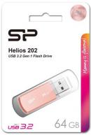 Флешка Silicon Power Helios 202 64 ГБ, розовый