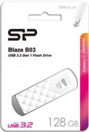 Флешка Silicon Power Blaze B03 128 ГБ, белый