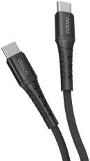 Кабель Deppa (72518) Armor USB-C - USB-C, 1 м, черный