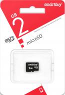 Карта памяти MicroSD 2Gb SmartBuy без адаптера