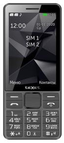 Телефон teXet TM-D324, серый