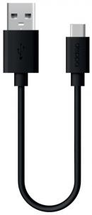 Кабель Deppa (72301) USB-A - USB-C 1.2 м, 2.4A, черный