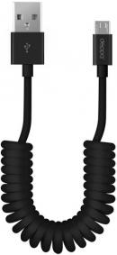 Кабель Deppa micro USB черный 1.5 м витой 72123