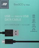Кабель BoraSCO micro USB Черный