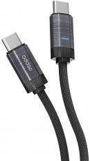 Кабель Deppa (72539) USB-C - USB-C, 5 A, 100 Вт, 1.2 м, черный