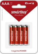 Батарейки Smartbuy R03/AAA в блистере 4 штуки