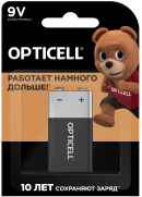 Батарейка Opticell 6LR61/6LF22/Крона в блистере 1 штука