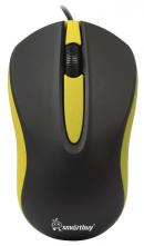 Мышь проводная Smartbuy ONE 329 USB Черно-желтая