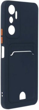 Чехол с кармашком NEYPO Poket Matte Infinix Smart 7, темно-синий