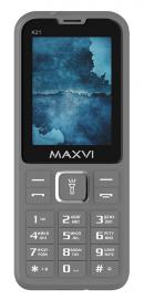 Телефон MAXVI K21, 2 SIM, серый