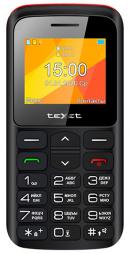 Телефон teXet TM-B323, черный/красный