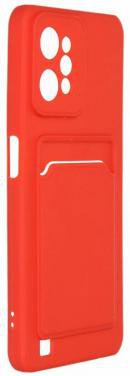 Чехол NEYPO Poket Matte Realme C33 с кармашком, красный