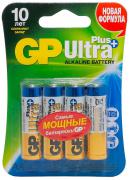 Батарейки GP Ultra Plus R6/AA в блистере 4 штуки
