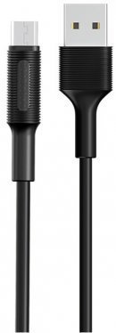 Кабель Borofone (BX1) micro USB 1м, 2.1A, черный