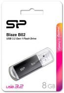 Флешка Silicon Power Blaze B02 8 ГБ, USB 3.0, черный