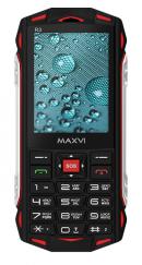 Телефон MAXVI R3, 2 SIM, черный/красный