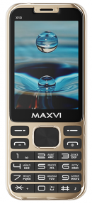 Телефон MAXVI X10, золотой