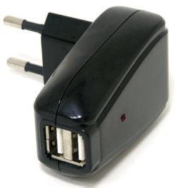 mp3 з/у RITMIX RM-008 (ист.питания) 2-USB СЗУ (220V->5V)
