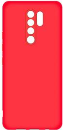 Чехол силиконовый с микрофиброй BoraSCO Soft Touch iPhone 15, темно-красный