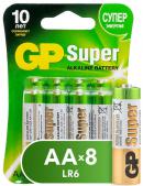 Батарейки GP SUPER 15A R6/AA в блистере 8 штук