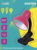 Настольный светильник SmartBuy E27 с прищепкой Pink
