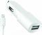 фото Автомобильное зарядное устройство OLMIO USB 2.1 A + кабель Apple 8-pin Белый