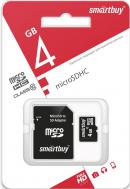 Карта памяти MicroSDHC 4Gb SmartBuy class 10