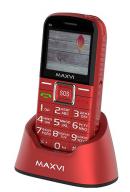 Телефон MAXVI B5, красный