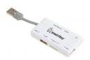 Картридер USB2.0 Smartbuy SBRH-750-W, белый