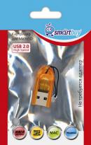 Карт-ридер USB 2.0 Reader Smartbuy SBR-710-O, оранжевый