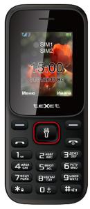 Телефон teXet TM-128 Black Red