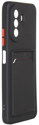 Чехол NEYPO Poket Matte Huawei Nova Y61 с кармашком, черный