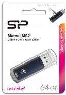 Флешка Silicon Power Marvel M02 64 ГБ, синий