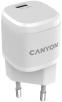 фото Зарядное устройство Canyon H-20W05 (USB-C, 20Вт PD), белый
