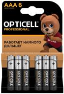 Батарейка Opticell Professional LR03 / AAA в блистере 6 штук