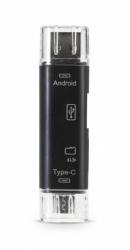 Картридер USB2.0 Reader SmartBuy SBR-801-S универсальный USB/OTG/MicroSD/Type C/Micro USB