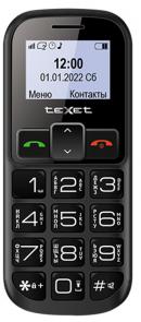 Телефон teXet TM-B322, черный/красный