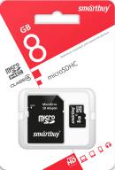 Карта памяти MicroSDHC 8Gb SmartBuy class 4