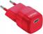 фото Сетевое зарядное устройство Deppa (11440) USB-C  PD mini GaN, 20 Вт, красный