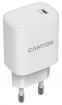 фото Зарядное устройство Canyon H-20W02 (USB-C, 20Вт PD), белый