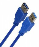 Кабель SmartBuy K870 удлинитель USB 3.0 M-F - 1,8 м синий
