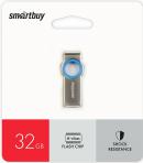 Флешка SmartBuy MC2 Metal 32 ГБ USB 2.0, серебристый/голубой